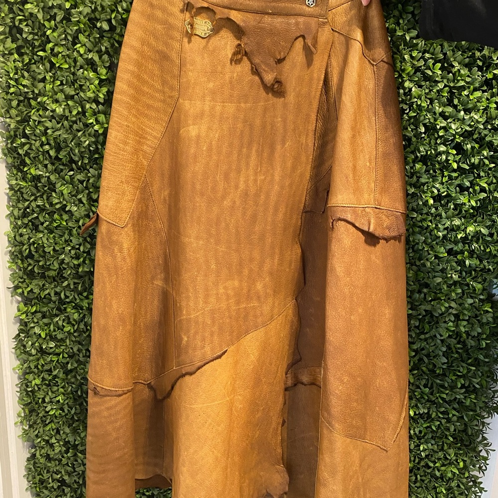 Lily FAROUCHE Munich leather skirt small